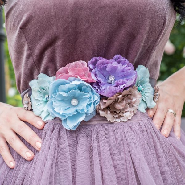 Brâu Elegant Floral - Curea centură damă - #001