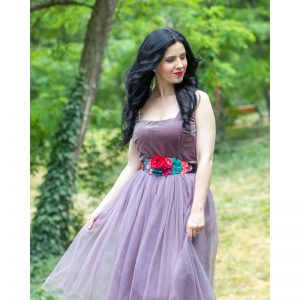 Brâu Elegant Floral - Curea centură damă - #002
