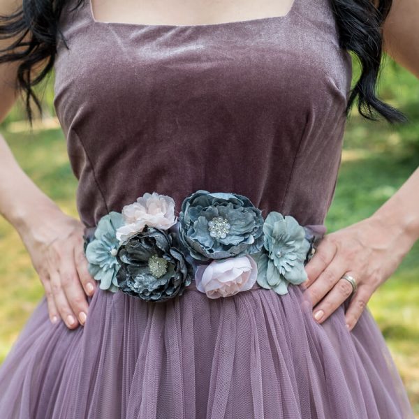 Brâu Elegant Floral - Curea centură damă - #006