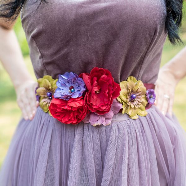 Brâu Elegant Floral - Curea centură damă - #017