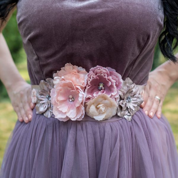 Brâu Elegant Floral - Curea centură damă - #019