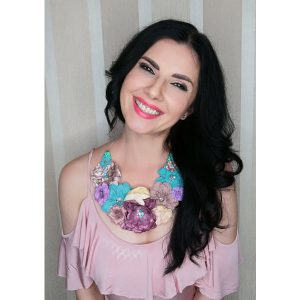 Colier Floral Statement - #034