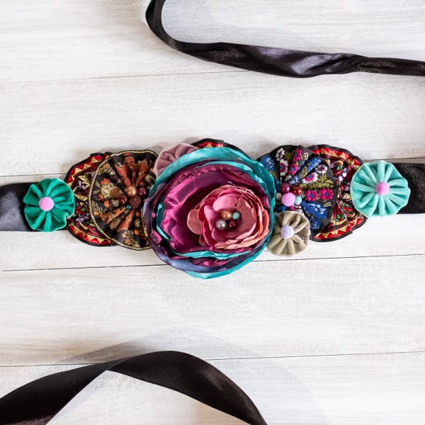Brâu Floral Rainbow - Curea centură damă - #002 - Colecție Nouă 2020-2021