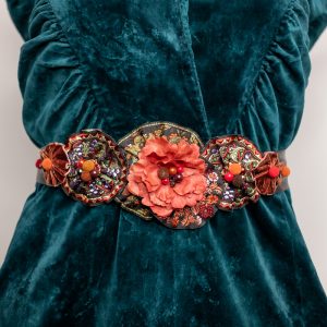 Brâu Floral Rainbow - Curea centură damă - #008 - Colecție Nouă 2020-2021