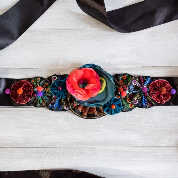 Brâu Floral Rainbow - Curea centură damă - #010 - Colecție Nouă 2020-2021