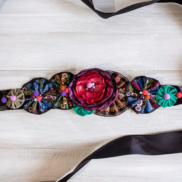 Brâu Floral Rainbow - Curea centură damă - #011 - Colecție Nouă 2020-2021