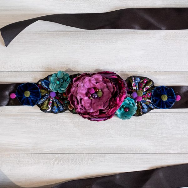 Brâu Floral Rainbow - Curea centură damă - #013 - Colecție Nouă 2020-2021