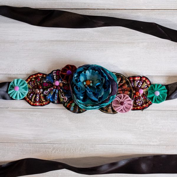 Brâu Floral Rainbow - Curea centură damă - #016 - Colecție Nouă 2020-2021