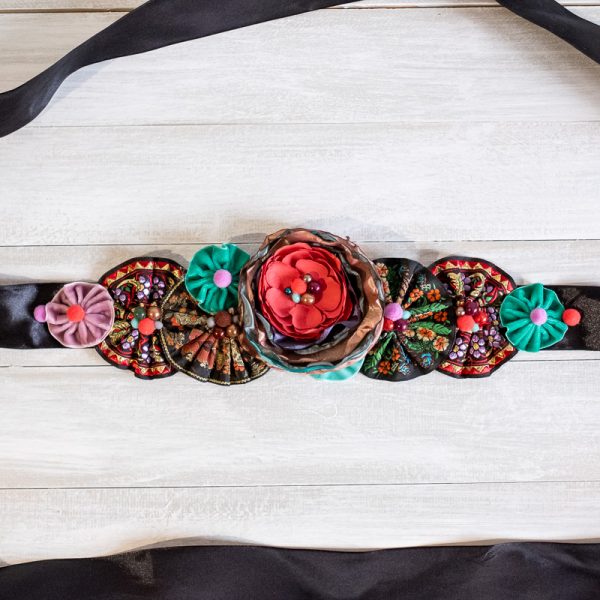 Brâu Floral Rainbow - Curea centură damă - #018 - Colecție Nouă 2020-2021