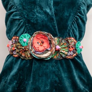 Brâu Floral Rainbow - Curea centură damă - #018 - Colecție Nouă 2020-2021