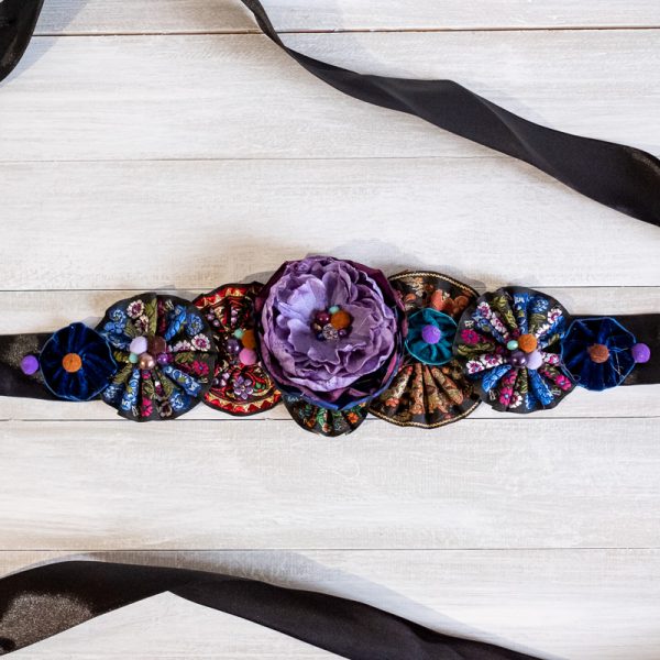 Brâu Floral Rainbow - Curea centură damă - #024 - Colecție Nouă 2020-2021