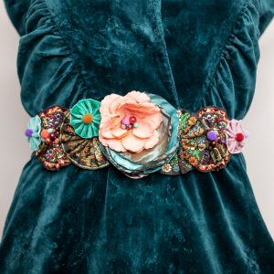 Brâu Floral Rainbow - Curea centură damă - #030 - Colecție Nouă 2020-2021