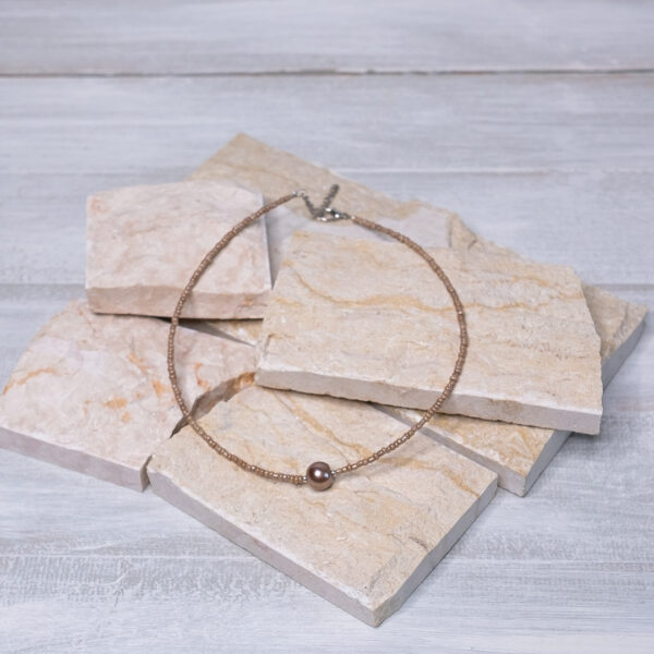 Colier cu Mărgele - Colier la baza gâtului - #019 - Colecție Nouă 2024